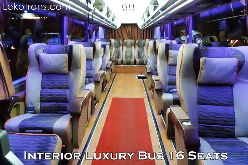 Interior Luxury Bus 16 Seater